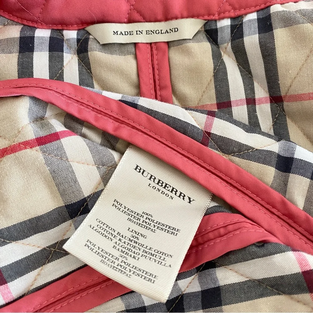 Burberry diamond quilted jacket